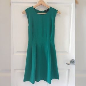 Dynamite teal fit and flare dress